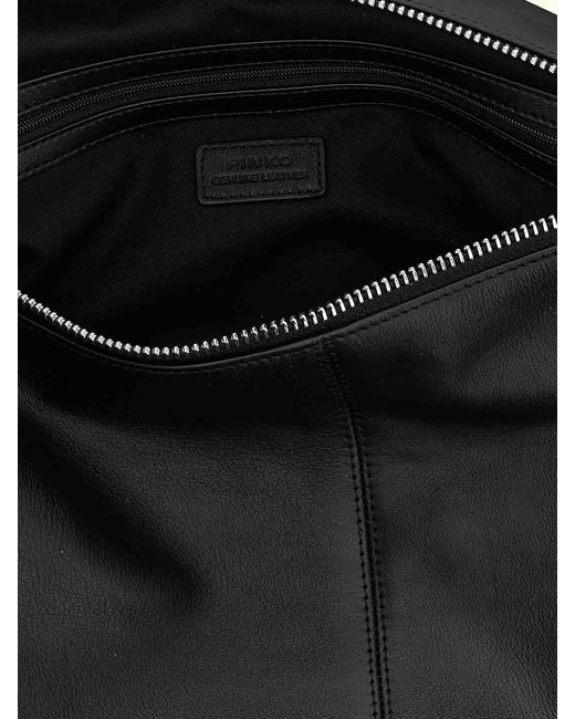 Pinko Black Keeper Large Shoulder Bag