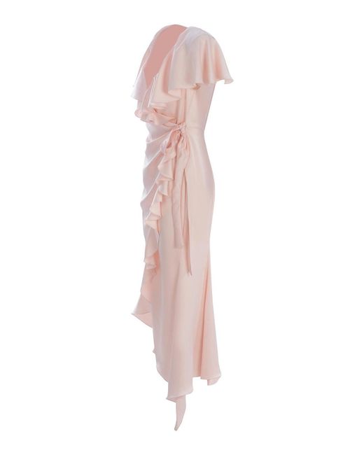 Philosophy Di Lorenzo Serafini Pink Satin Dress