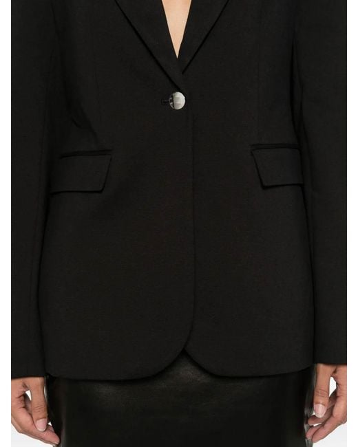 Calvin Klein Black Ponte Slim Blazer