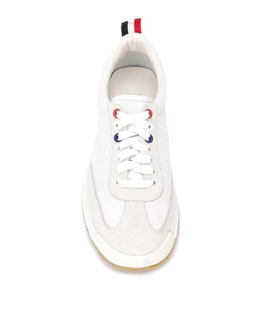 Thom Browne White Runner Sneakers