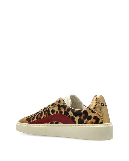 DSquared² Brown Printed Rider Sneakers