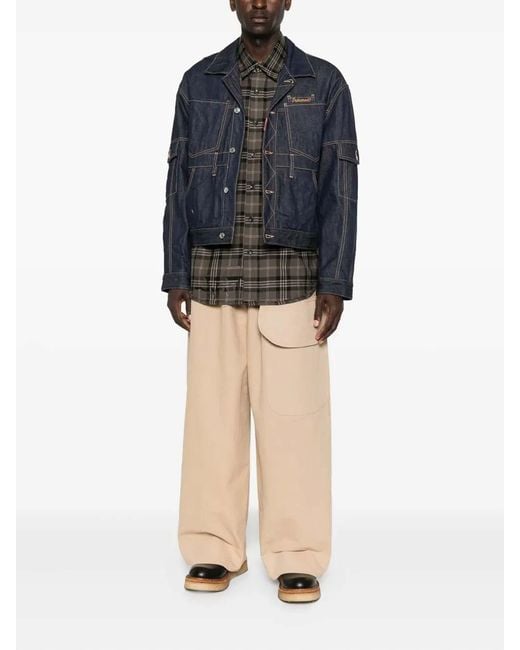 DSquared² Blue Cargo Denim Jacket for men