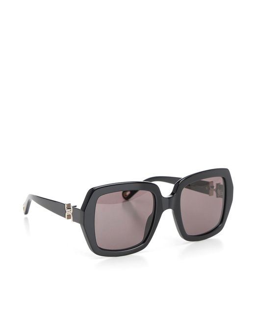 Chloé Gray Oversized Sunglasses