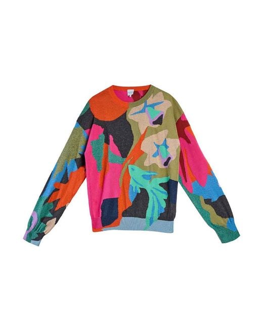 Paul Smith White River Collage Sweater for men