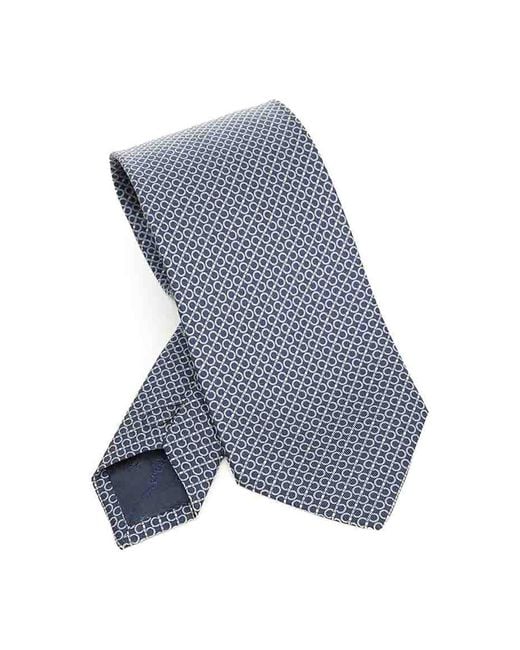 Ferragamo Blue Silk Tie for men