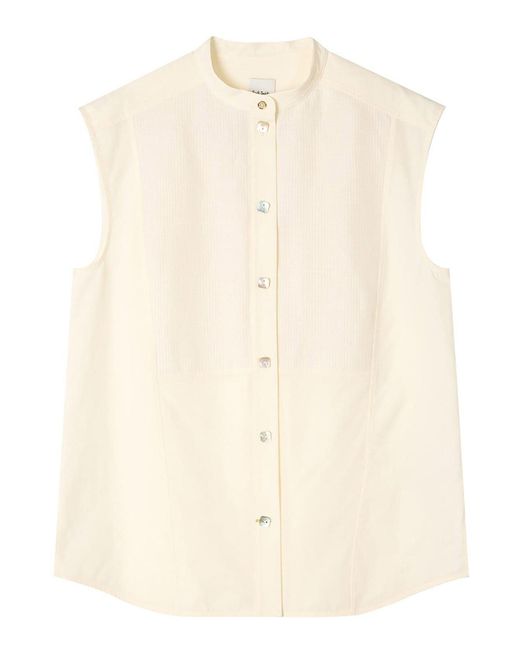 Paul Smith Natural Korean Sleeveless Shirt