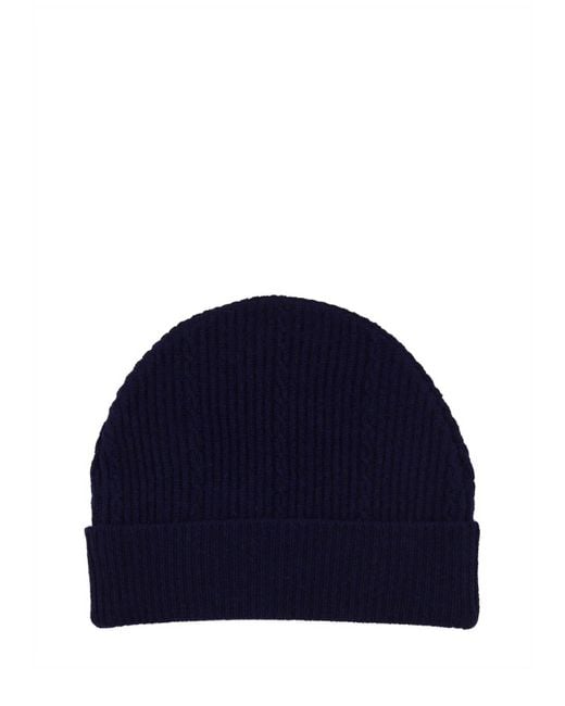 Etro Blue Beanie Hat With Logo
