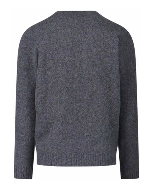 Drumohr Gray Wool Sweater for men