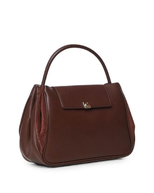 Coccinelle Brown Handbag Smooth Leath/Suede Leath
