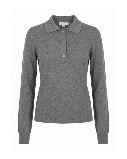 Malo Gray Polo Neck Sweater