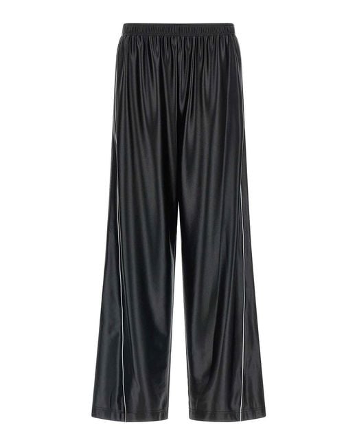 T By Alexander Wang Black Side Band Joggers