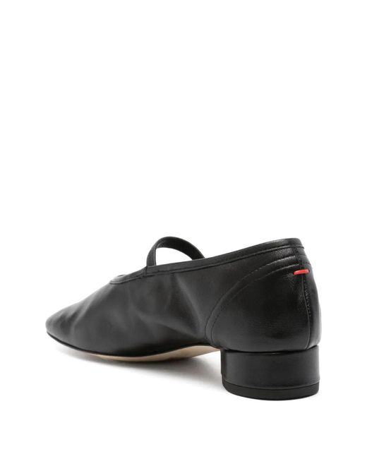 Aeyde Black Mary Jane Flats