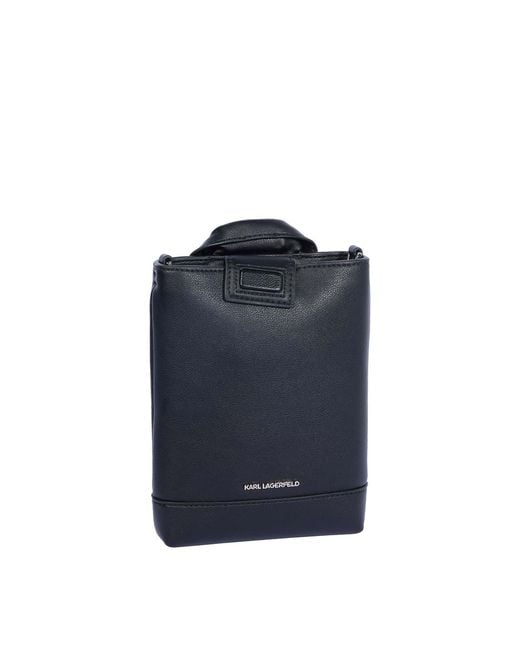Karl Lagerfeld Black Ikon Crossbody Biker Jacket Bag