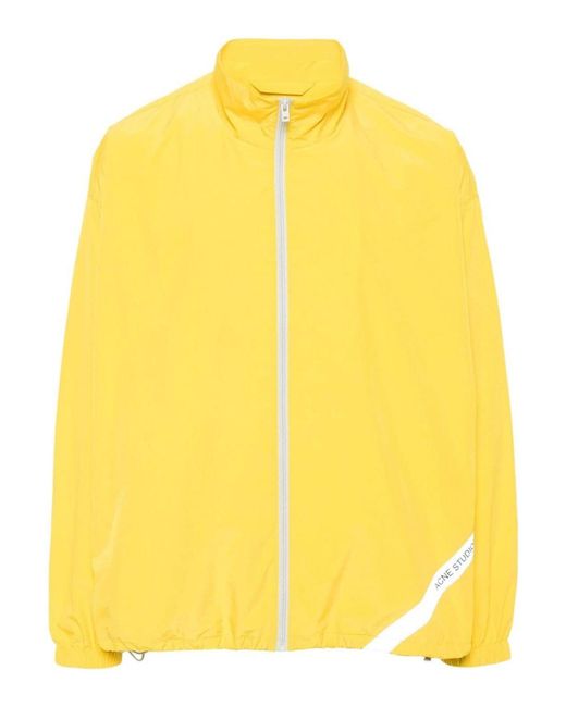 Acne Yellow Ripstop Jacket for men