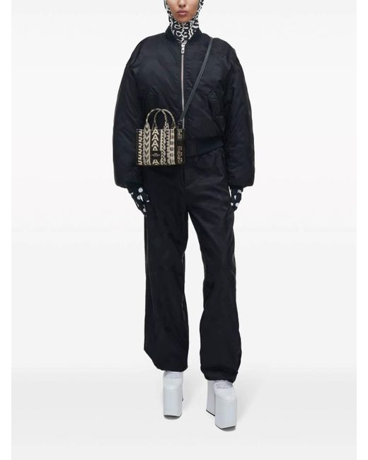 Marc Jacobs Black The Mini Monogram-lenticular Tote Bag