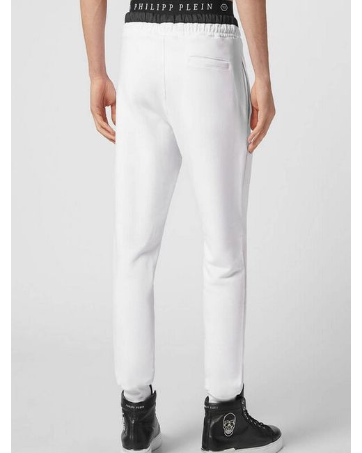 Philipp Plein White Jump Sweats