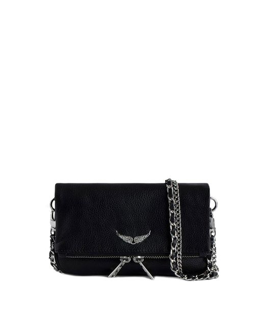 Zadig & Voltaire Black Rock Nano Grained Leather