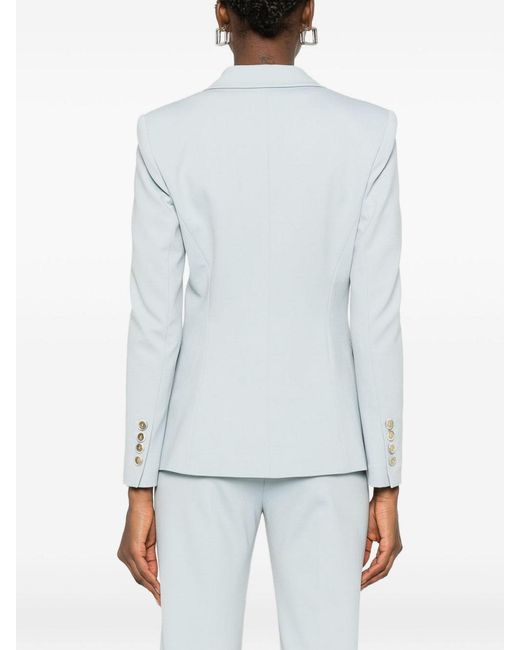 Pinko Blue Blazer With Peak Lapels