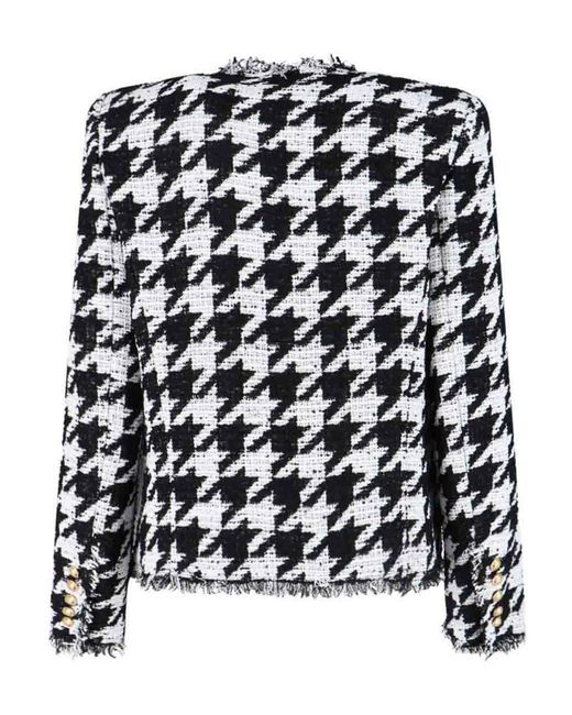 Balmain Black Jacket With Decorative Buttons