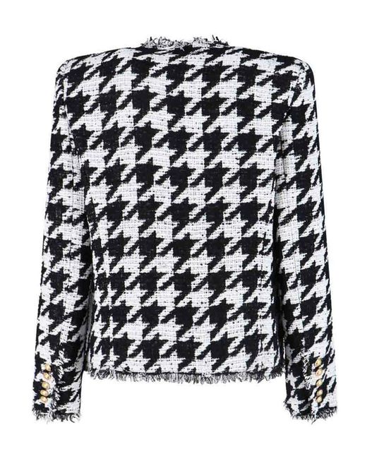 Balmain Black Jacket With Decorative Buttons