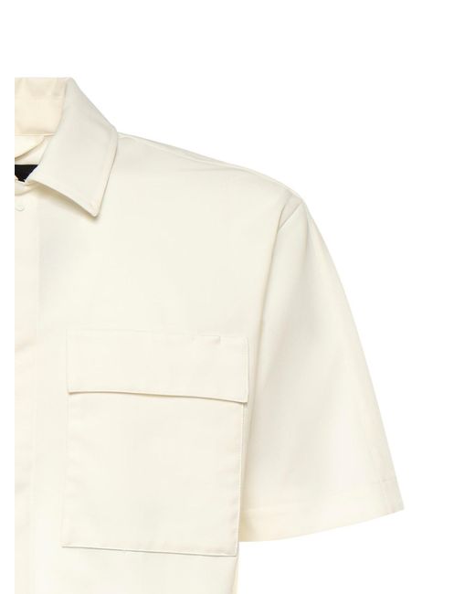 Laminar White Wool-Touch Shirt for men
