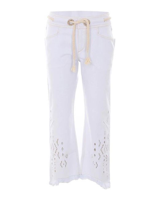 Isabel Marant White Alison Denim Jeans