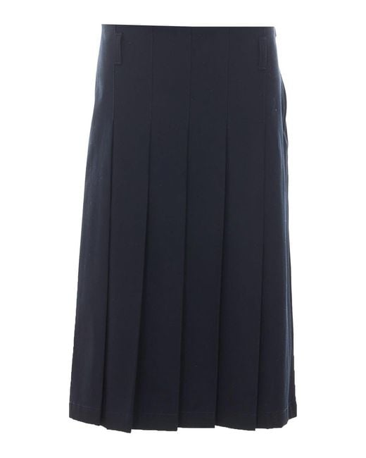 A.P.C. Blue Plissee Skirt