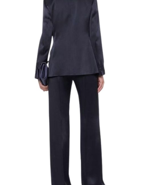 Alberta Ferretti Blue Single-Breasted Jacket