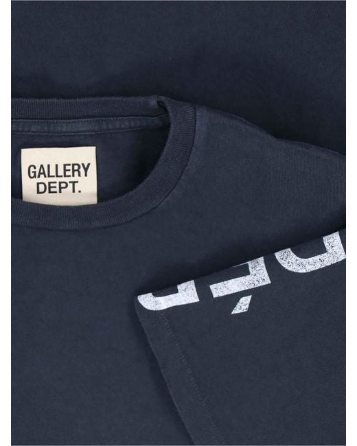 GALLERY DEPT. Blue Logo T-Shirt for men