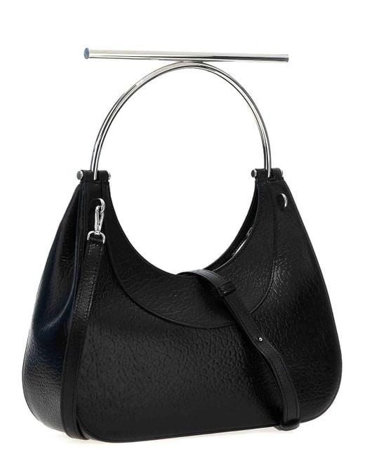 McQueen Black Cross-Bar Handbag