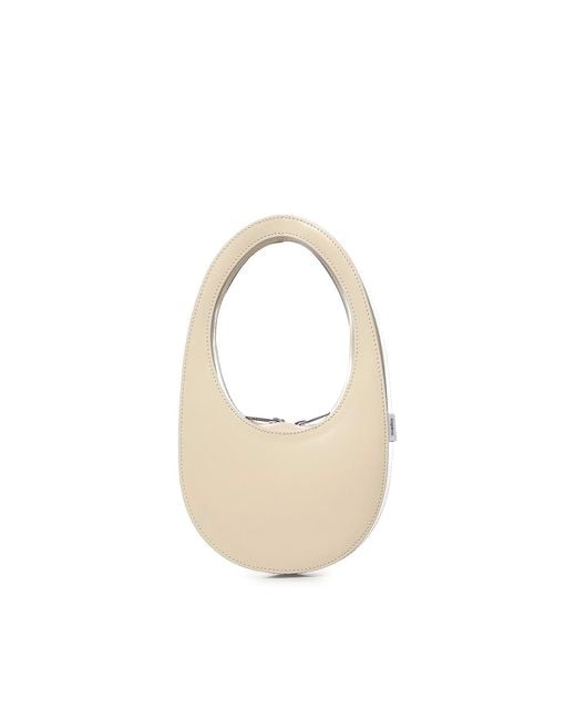 Coperni White Swipe Mini Leather Bag