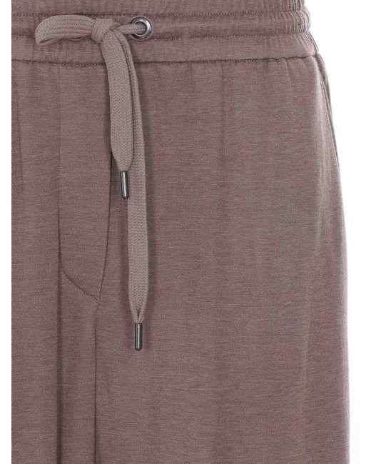 Brunello Cucinelli Purple Monile Track Pants