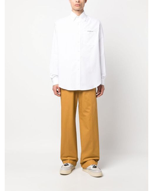 Palm Angels White Formal Shirts for men