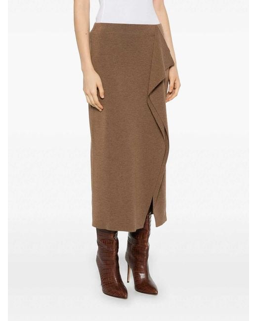 P.A.R.O.S.H. Brown Skirt