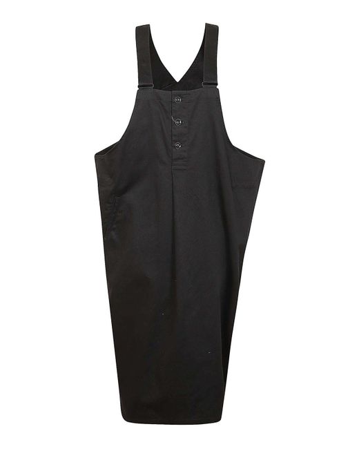 Yohji Yamamoto Black Cotton Jumpsuit