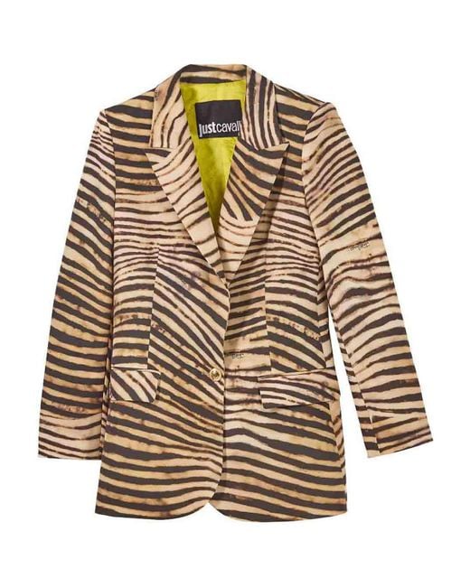 Just Cavalli Multicolor Giacca Completo Cady Animalier