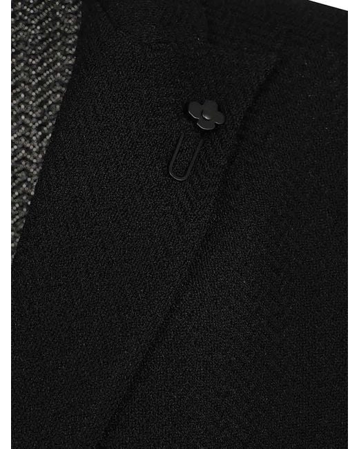 Lardini Black Knitted Jacket for men