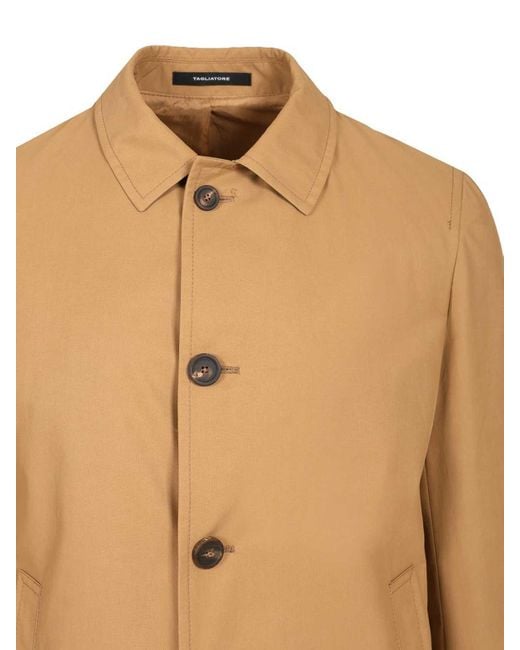 Tagliatore Natural Unlined Raincoat for men