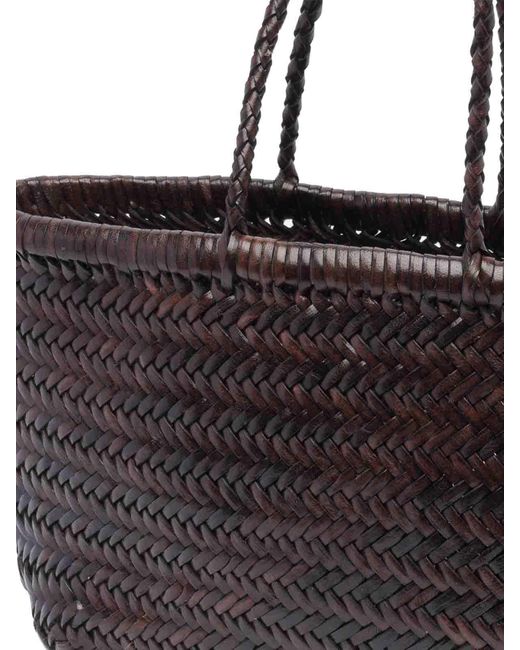 Dragon Diffusion Black Mini Bamboo Triple Jump Handbag