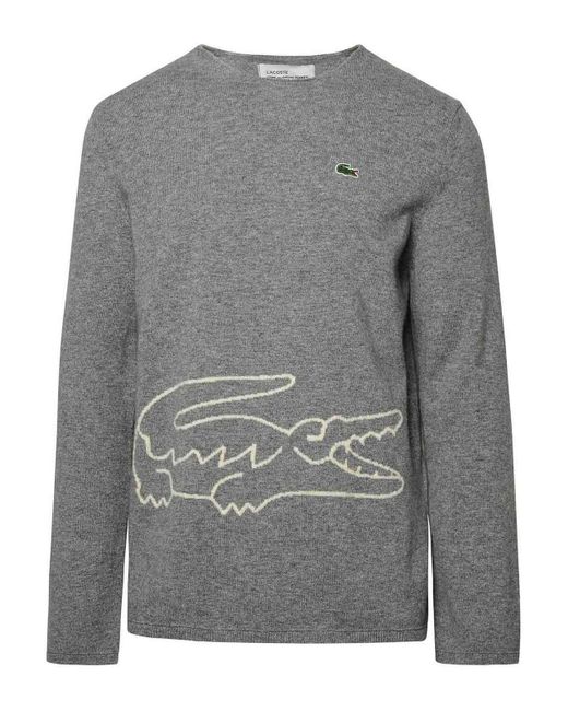 Comme des Garçons Crocodile Sweater in Gray for Men | Lyst