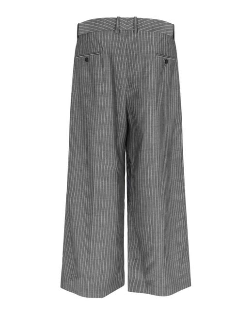 Hed Mayner Gray Large Trousers for men