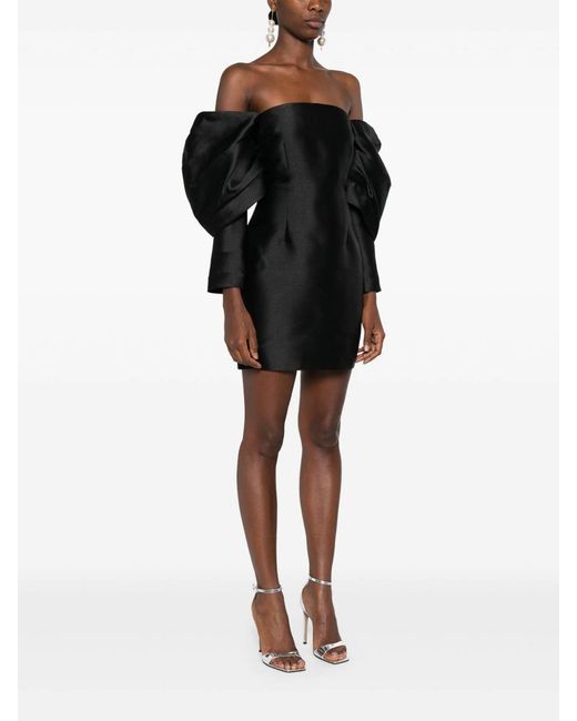Solace London Black Freja Mini Dress
