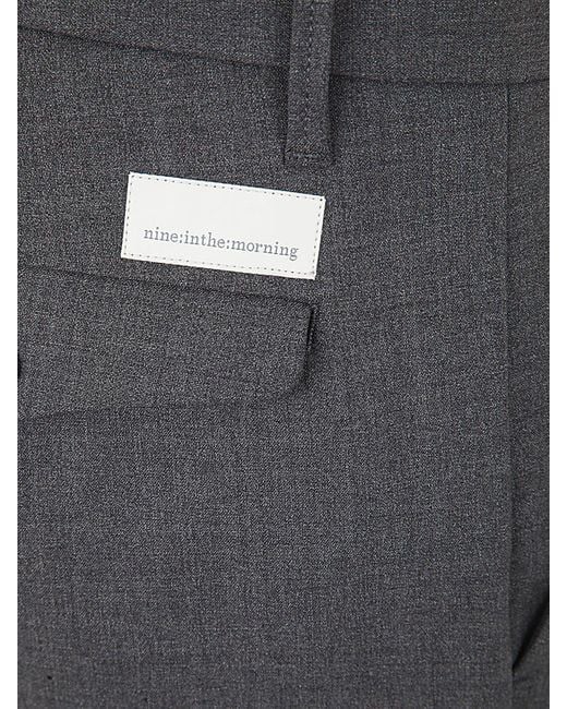 Nine:inthe:morning Gray Classic Pants for men