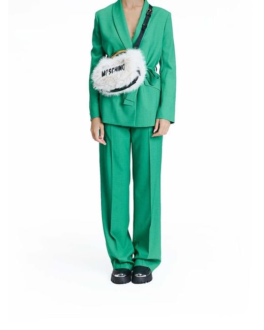 Moschino Metallic Handle Me Mini Furry