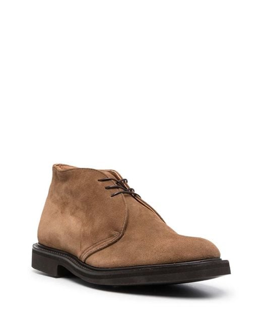 Tricker's Brown Suede Lace-Ups for men
