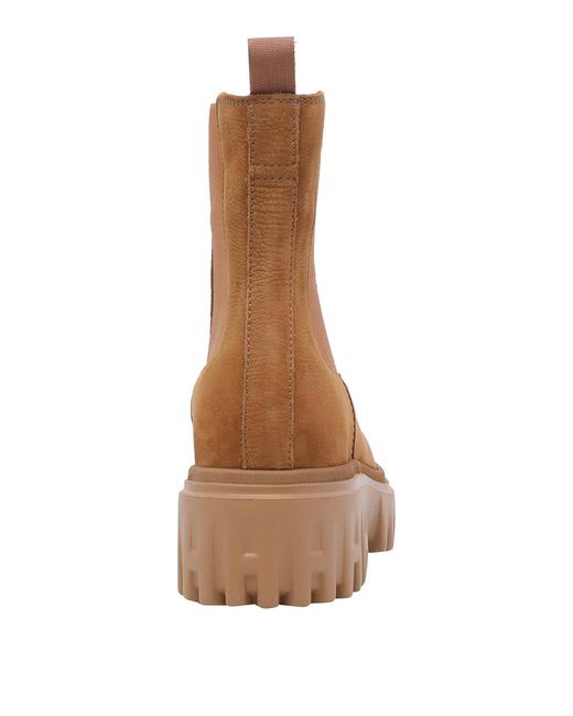 Hogan Brown Chelsea Boots H700