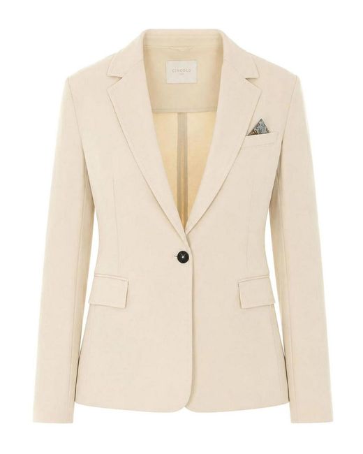Circolo 1901 Natural Single Breasted Jacket