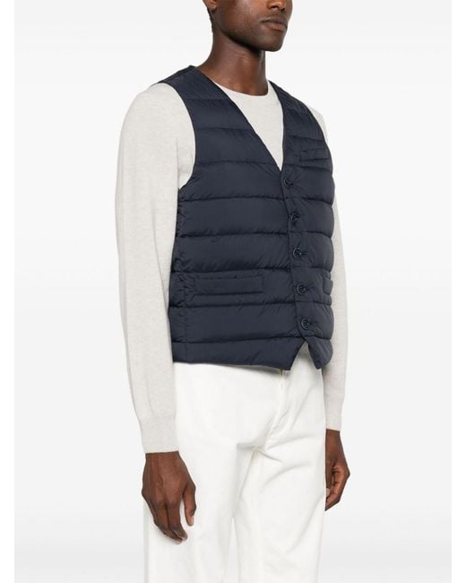 Herno Blue Waistcoat for men