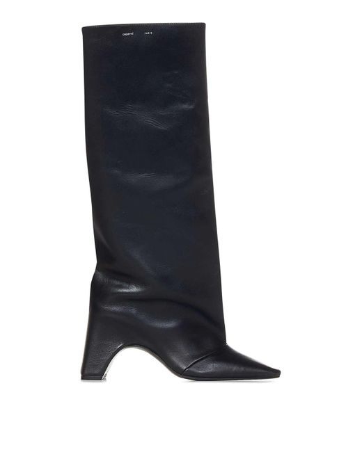 Coperni Blue Leather Knee-high Boots