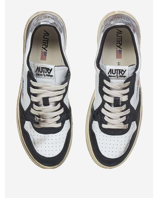 Autry White Leather Sneakers for men